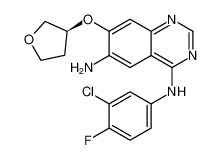 (S)-N4-(3-Chloro-4-fluorophenyl)-7-[(tetrahydrofuran-3-yl)oxy]quinazoline-4,6-diamine 314771-76-1