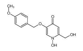 1-hydroxy-2-hydroxymethyl-5-(4-methoxybenzyloxy)-4-pyridone 120404-75-3