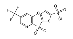 5-[3-chloro-5-(trifluoromethyl)pyridin-2-yl]sulfonylthiophene-2-sulfonyl chloride 175203-00-6
