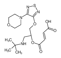 (Z)-4-[(2S)-1-(tert-butylamino)-3-[(4-morpholin-4-yl-1,2,5-thiadiazol-3-yl)oxy]propan-2-yl]oxy-4-oxobut-2-enoic acid