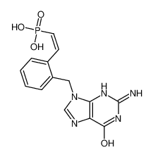 [(E)-2-[2-[(2-amino-6-oxo-3H-purin-9-yl)methyl]phenyl]ethenyl]phosphonic acid