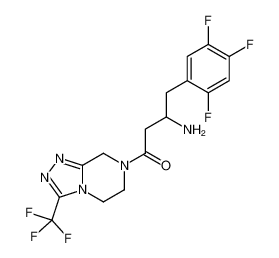3-Amino-1-[3-(trifluoromethyl)-5,6-dihydro[1,2,4]triazolo[4,3-a]p yrazin-7(8H)-yl]-4-(2,4,5-trifluorophenyl)-1-butanone 823817-56-7