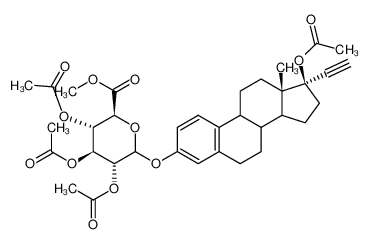 (17beta)-17-乙酰氧基-17-乙炔基雌甾a-1(10),2,4-三烯-3-基甲基(5Xi)-2,3,4-三-O-乙酰基-beta-D-来苏-己o吡喃并s艾杜糖醛酸酯