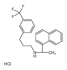N-[(1S)-1-naphthalen-1-ylethyl]-3-[3-(trifluoromethyl)phenyl]propan-1-amine,hydrochloride 694495-47-1