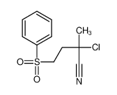 4-(benzenesulfonyl)-2-chloro-2-methylbutanenitrile 61494-15-3