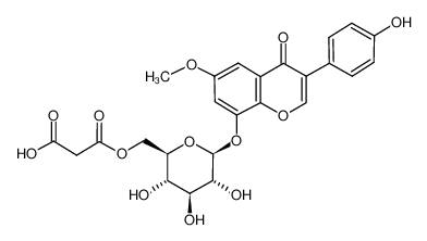 3-(4-羟基苯基)-6-甲氧基-4-氧代-4H-苯并吡喃-8-基6-O-(羧基乙酰基)-beta-D-吡喃葡萄糖苷