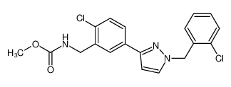 Methyl (2-chloro-5-(1-(2-chlorobenzyl)-1H-pyrazol-3-yl)benzyl)carbamate 1067195-96-3