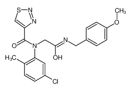 N-(5-Chloro-2-methylphenyl)-N-{2-[(4-methoxybenzyl)amino]-2-oxoet hyl}-1,2,3-thiadiazole-4-carboxamide