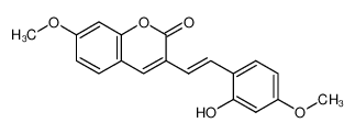 (E)-3-(2-hydroxy-4-methoxystyryl)-7-methoxy-2H-chromen-2-one 1257628-52-6