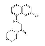 2-[(7-hydroxynaphthalen-1-yl)amino]-1-morpholin-4-ylethanone 84604-37-5