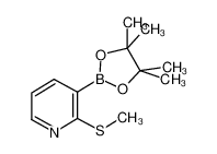 2-methylsulfanyl-3-(4,4,5,5-tetramethyl-1,3,2-dioxaborolan-2-yl)pyridine 1073354-78-5