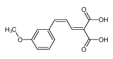 2-(3-(3-Methoxyphenyl)allylidene)malonic acid 14160-39-5