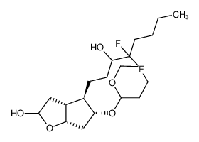 (3aR,4R,5R,6aS)-4-(4,4-difluoro-3-hydroxyoctyl)-5-(tetrahydro-2H-pyran-2-yloxy)hexahydro-2H-cyclopenta[b]furan-2-ol 201341-41-5