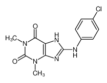 8-(4-chloroanilino)-1,3-dimethyl-7H-purine-2,6-dione 5434-62-8