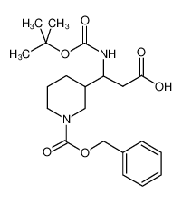 3-(1-叔丁氧基羰基氨基-2-羧基-乙基)-哌啶-1-羧酸苄酯