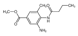 Methyl 4-(butyrylamino)-5-methyl-3-aminobenzoate 675882-71-0