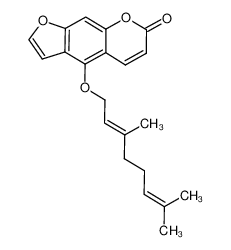 4-[(2E)-3,7-dimethylocta-2,6-dienoxy]furo[3,2-g]chromen-7-one 7380-40-7