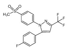 162054-19-5 1-[(4-甲基磺酰基)苯基]-3-三氟甲基-5-(4-氟苯基)吡唑