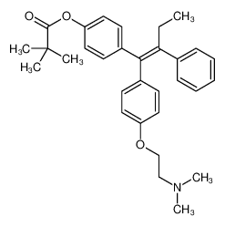 [4-[1-[4-[2-(dimethylamino)ethoxy]phenyl]-2-phenylbut-1-enyl]phenyl] 2,2-dimethylpropanoate 177748-19-5