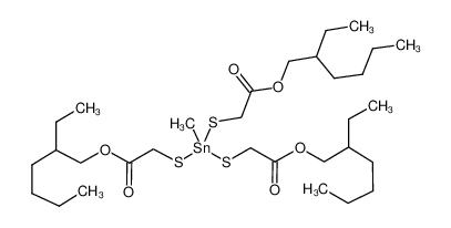 2-ethylhexyl 2-[bis[[2-(2-ethylhexoxy)-2-oxoethyl]sulfanyl]-methylstannyl]sulfanylacetate 99%