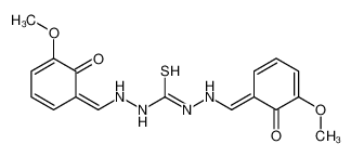 1,3-bis[(5-methoxy-6-oxocyclohexa-2,4-dien-1-ylidene)methylamino]thiourea 166899-44-1