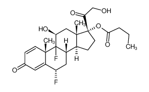 6a,9-二氟-11b,17,21-三羟基孕甾-1,4-二烯-3,20-二酮 17-丁酸酯