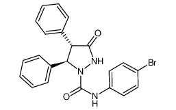 LY 288513,(4S,5R)-N-(4-Bromophenyl)-3-oxo-4,5-diphenyl-1-pyrazolidinecarboxamide