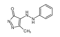 5-methyl-4-(2-phenylhydrazinyl)pyrazol-3-one 13572-24-2