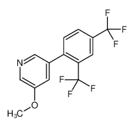 3-[2,4-Bis(trifluoromethyl)phenyl]-5-methoxypyridine 1333319-54-2
