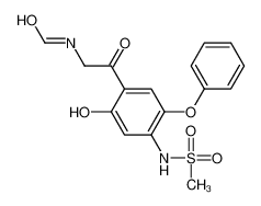 N-[4-[(甲酰氨基)乙酰基]-5-羟基-2-苯氧基苯基]甲烷磺酰胺