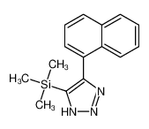 trimethyl-(5-naphthalen-1-yl-2H-triazol-4-yl)silane 84645-35-2