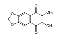 8-hydroxy-7-methylbenzo[f][1,3]benzodioxole-5,6-dione 87722-82-5