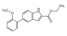 ethyl 5-(2-methoxyphenyl)-1H-indole-2-carboxylate 825623-58-3