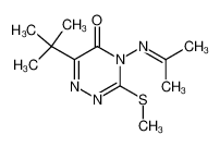 6-tert-butyl-4-isopropylideneamino-3-methylsulfanyl-4H-[1,2,4]triazin-5-one 56507-38-1