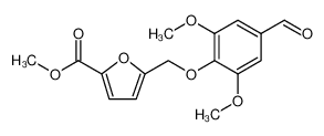 2-Furancarboxylic acid, 5-[(4-formyl-2,6-dimethoxyphenoxy)methyl]-, methyl ester 832739-33-0