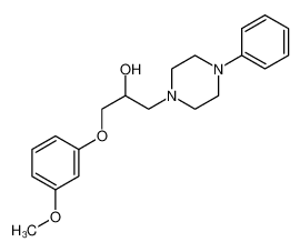 1-(3-methoxyphenoxy)-3-(4-phenylpiperazin-1-yl)propan-2-ol 66307-45-7