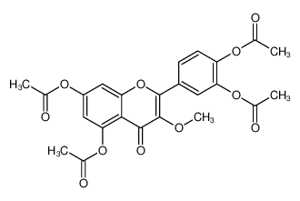 四乙酸 3-O-甲基槲皮素酯图片