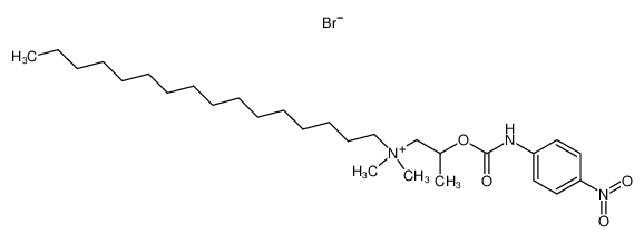 102831-89-0 N,N-dimethyl-N-(2-(((4-nitrophenyl)carbamoyl)oxy)propyl)hexadecan-1-aminium bromide