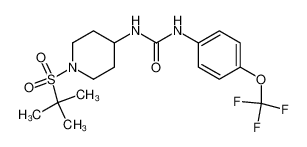 1-(1-(tert-butylsulfonyl)piperidin-4-yl)-3-(4-(trifluoromethoxy)phenyl)urea