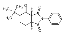 (3aR,7aR)-2-phenyl-5-trimethylsilyl-7,7a-dihydro-3aH-isoindole-1,3,4-trione 75232-88-1