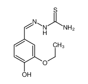3-ETHOXY-4-HYDROXYBENZALDEHYDE THIOSEMICARBAZONE 6324-85-2