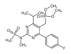 P-[[4-(4-氟苯基)-6-(1-甲基乙基)-2-[甲基(甲基磺酰基)氨基]-5-嘧啶基]甲基]膦酸二甲酯