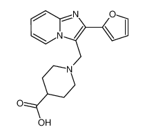 1-[[2-(furan-2-yl)imidazo[1,2-a]pyridin-3-yl]methyl]piperidine-4-carboxylic acid 904817-29-4