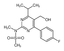 4-(4-Fluorophenyl)-6-isopropyl-2-[(N-methyl-N-methylsufonyl)amino]pyrimidine-5-yl-methanol 147118-36-3