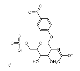 p-硝基苯基6-磺基-2-乙酰氨基-2-脱氧-beta-D-吡喃葡萄糖苷,钾盐