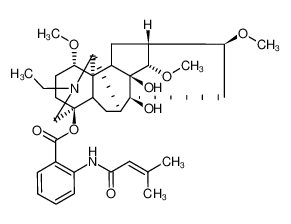 N-deacetyl-N-(3,3-dimethylacryloyl)lappaconitine 138704-31-1