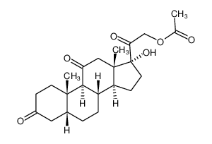 [2-[(5R,8S,9S,10S,13S,14S,17R)-17-hydroxy-10,13-dimethyl-3,11-dioxo-1,2,4,5,6,7,8,9,12,14,15,16-dodecahydrocyclopenta[a]phenanthren-17-yl]-2-oxoethyl] acetate 1499-59-8