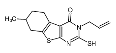 3-烯丙基-2-疏基-7-甲基-5,6,7,8-四氢-3H-苯并[4,5]噻吩并[3,2-d]嘧啶-4-酮
