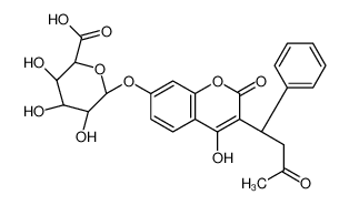 (2S,3S,4S,5R,6S)-3,4,5-trihydroxy-6-[4-hydroxy-2-oxo-3-(3-oxo-1-phenylbutyl)chromen-7-yl]oxyoxane-2-carboxylic acid