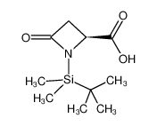 (4S)-N-(tert-Butyldimethylsilyl)azetidin-2-one-4-carboxylic acid 82938-50-9